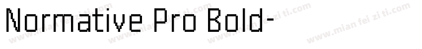 Normative Pro Bold字体转换